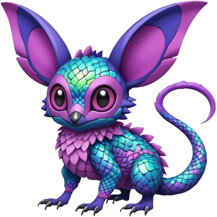  exotic tropical cyber-Stitch-Noibat-Trico-Fakémon-Pokémon-Vernid-creature emoji