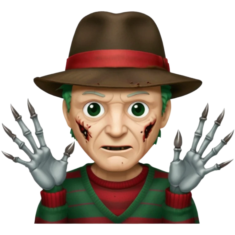 glitter freddy krueger emoji