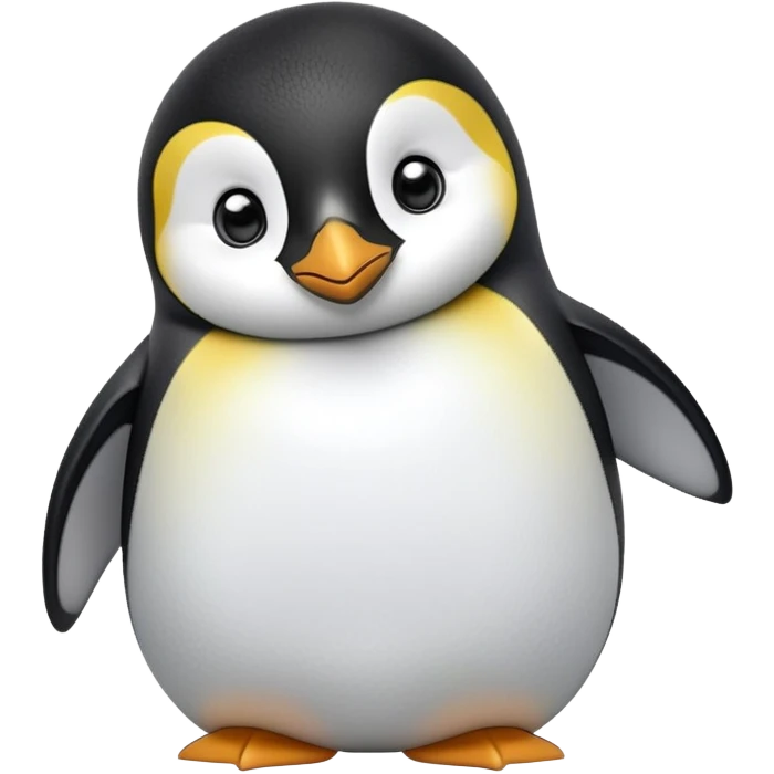 cinematic-cute-emperor-penguin-portrait-emoji,-head-tilted-playfully-and-inquisitively,-with-glossy,-pristine-plumage-accented-by-a-bright-beak-and-round,-sparkling-eyes-filled-with-curiosity,-simplified-yet-irresistibly-adorable-features,  emoji