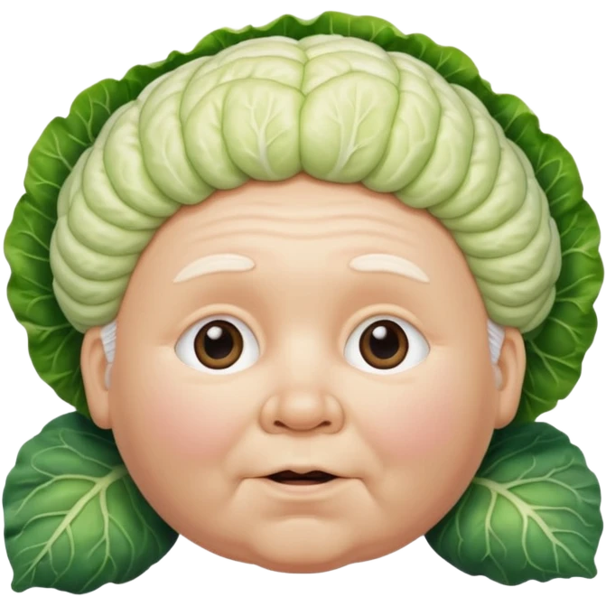 Old cabbage patch face emoji