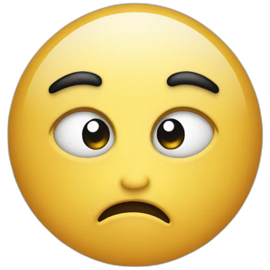 Disgusted face emoji