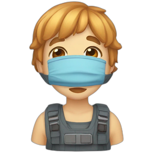 Garito kawaii preocupado emoji