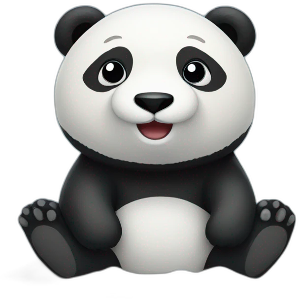 winter panda emoji
