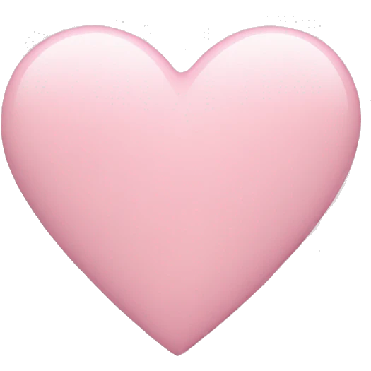 pastel pink heart emoji
