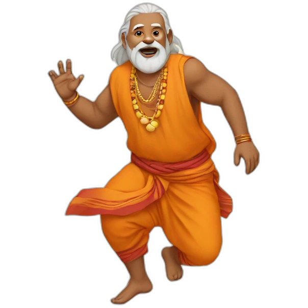 indian baba tripping emoji