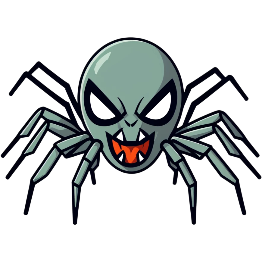 angry spider emoji