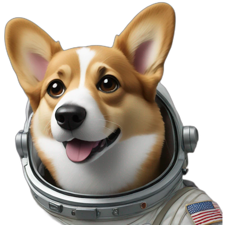 Corgi-astronaut emoji