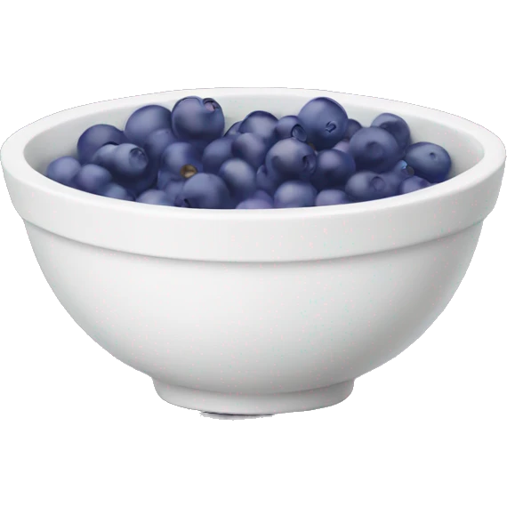 yoghurt bowl with grapes and blueberries emoji