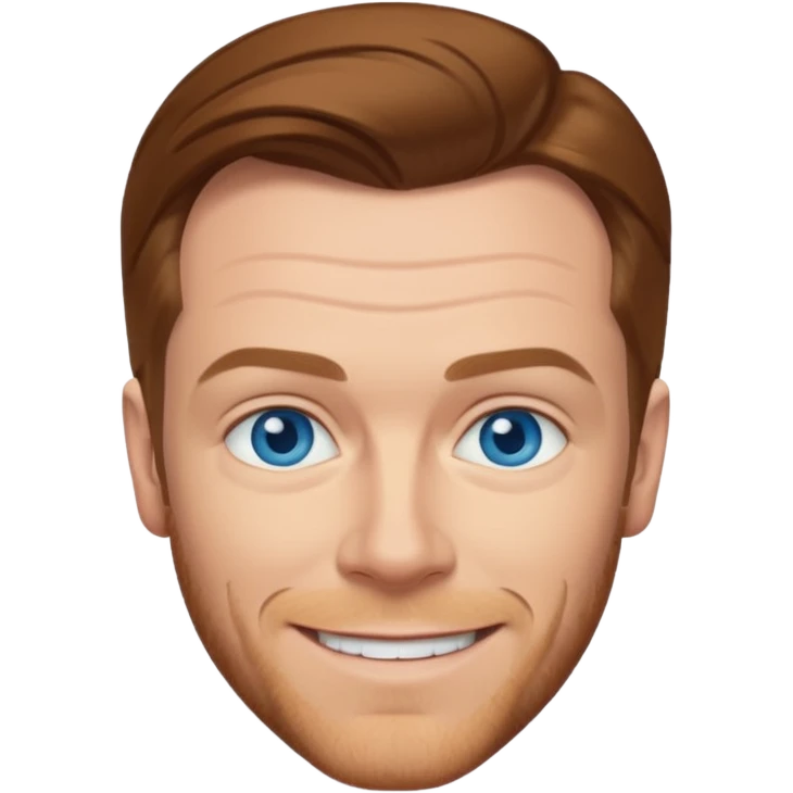 Ewan McGregor with blue eyes emoji