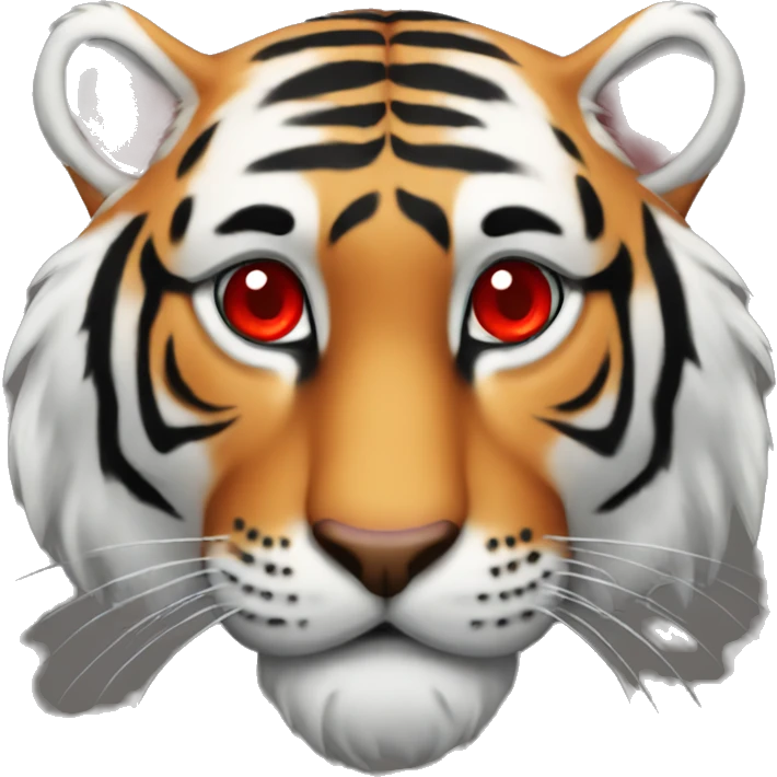 Tiger with red eyes  emoji
