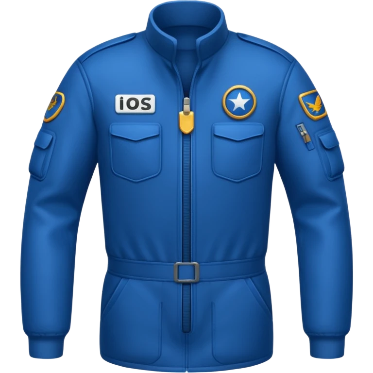 Blue flight suit emoji