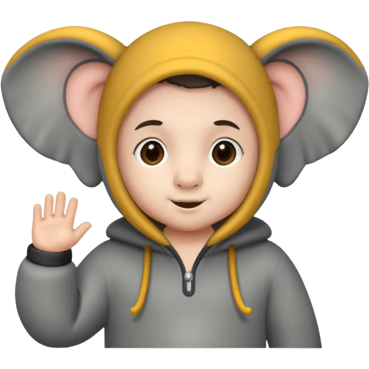 Kid in a elephant costume emoji
