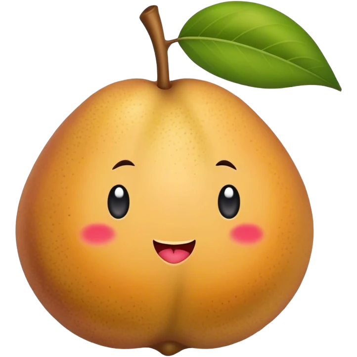 Chikoo fruit emoji
