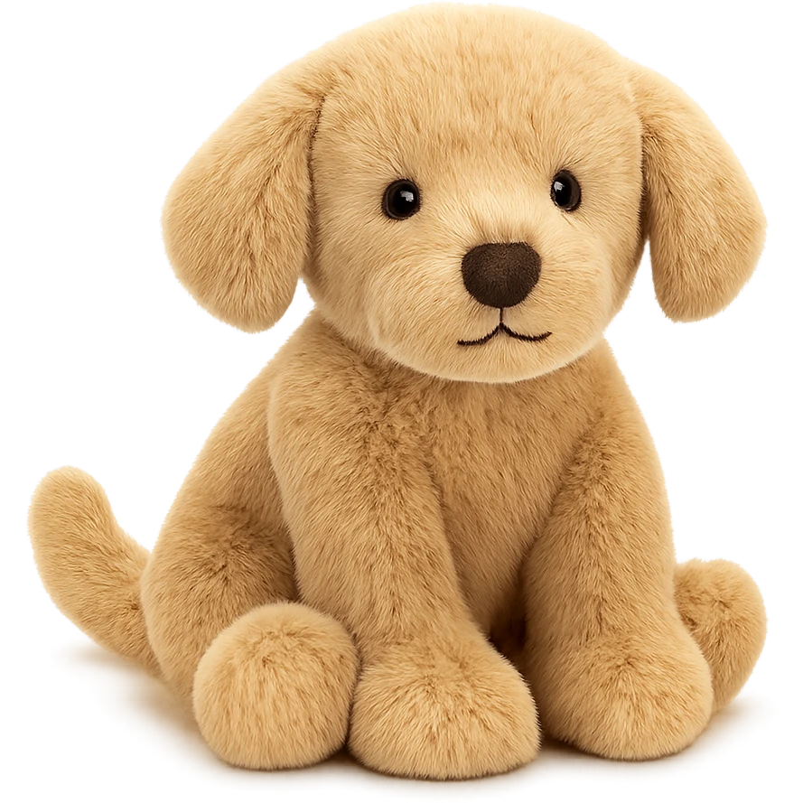 cute golden retriever puppy jellycat plushie emoji