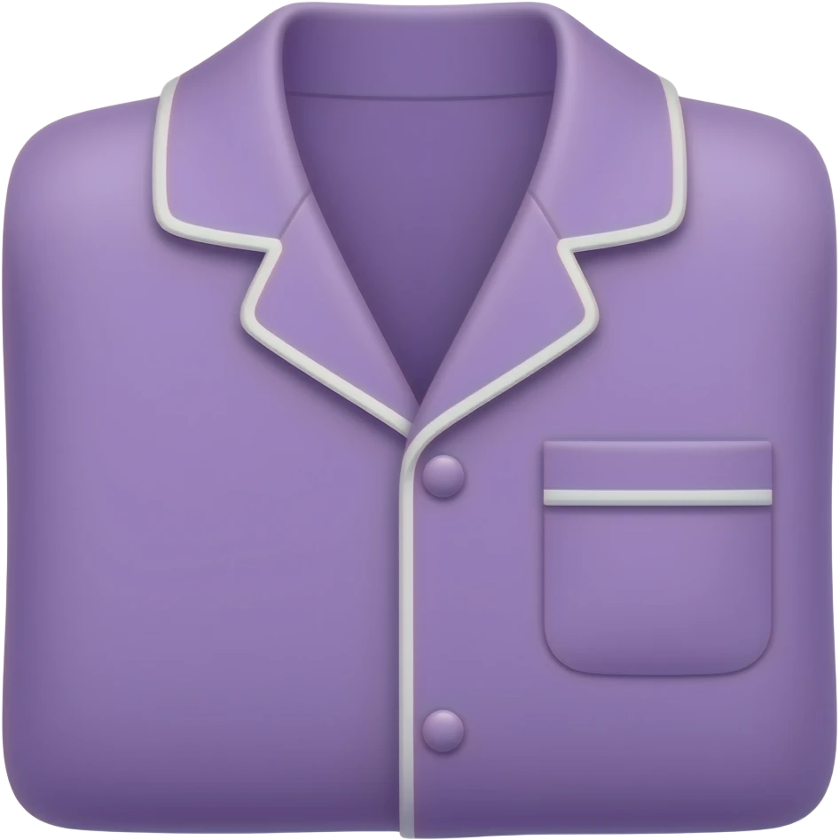 Folded purple Pj’s emoji