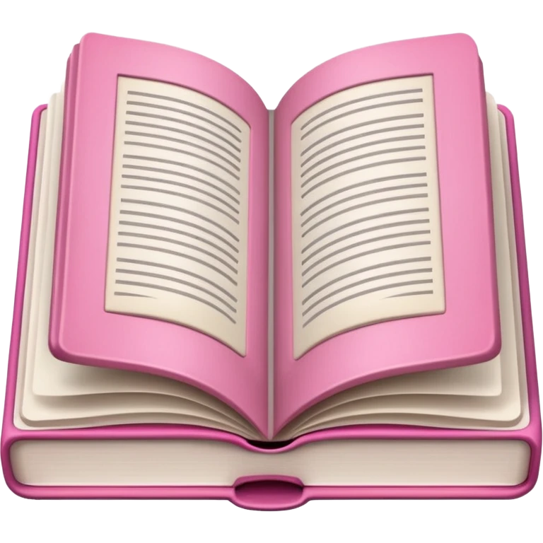 Make an open book, with white pages, but a pink cover only at the bottom! emoji