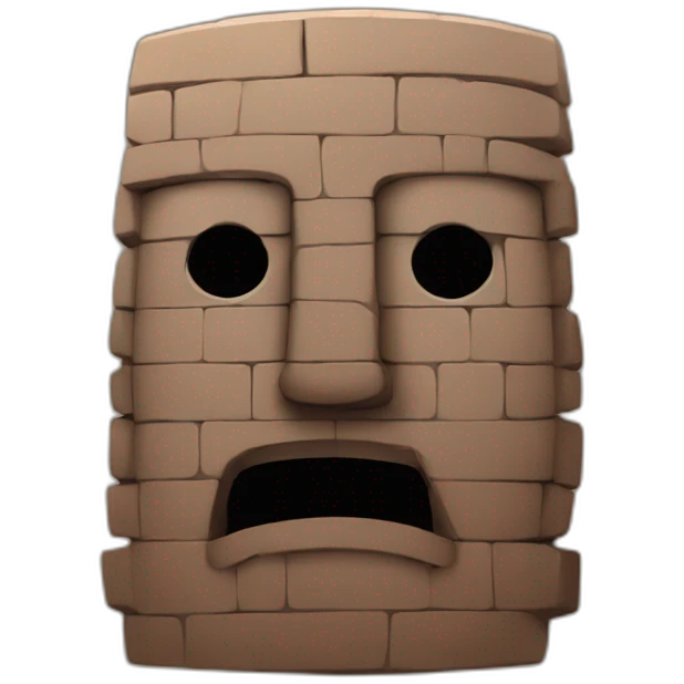 brick moai emoji