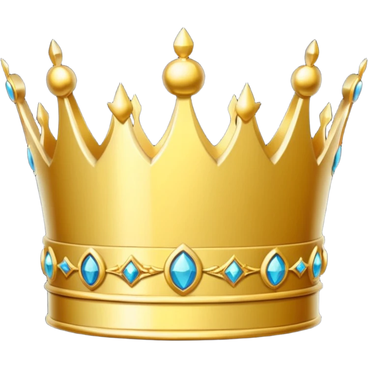 premium logo crown simple emoji