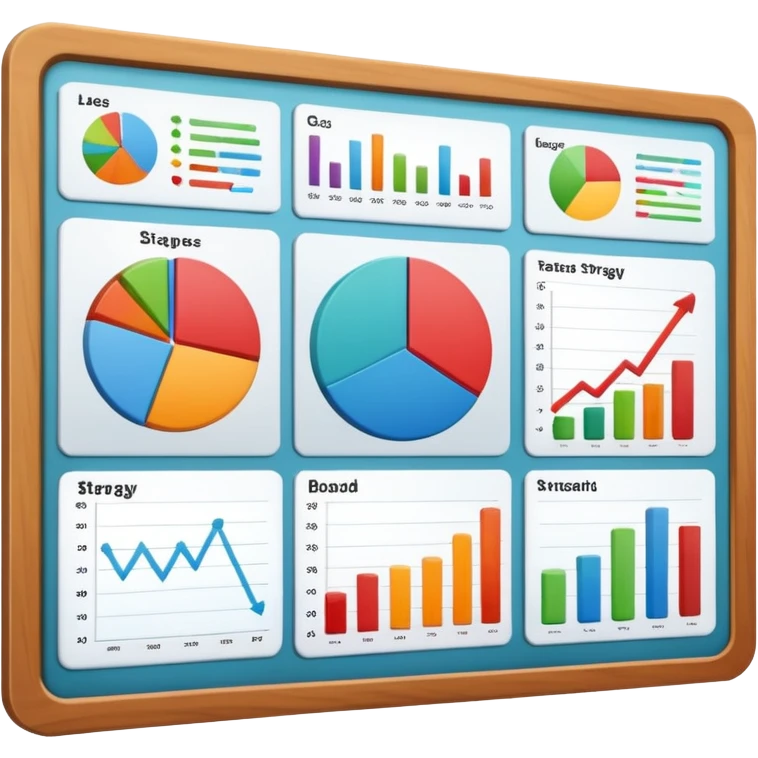 business strategy bord emoji