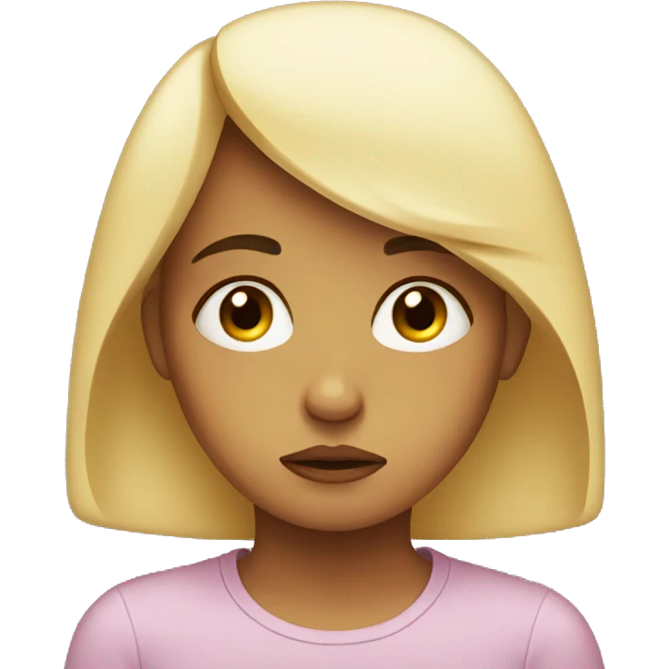 sad girl  emoji