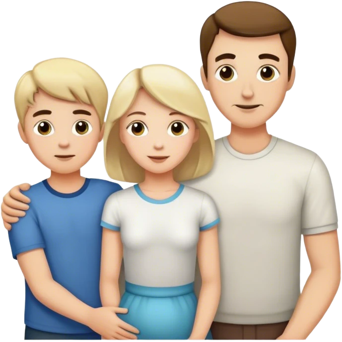 Family with Mom, Dad, 2 boys  emoji