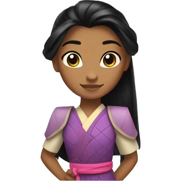 Mulan and Rapunzel  emoji