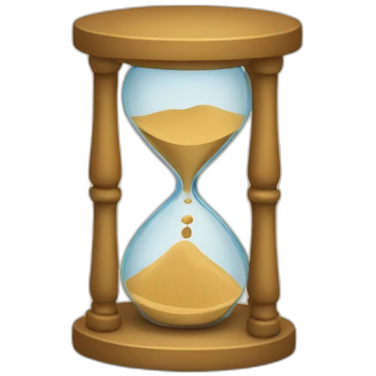 sand clock emoji
