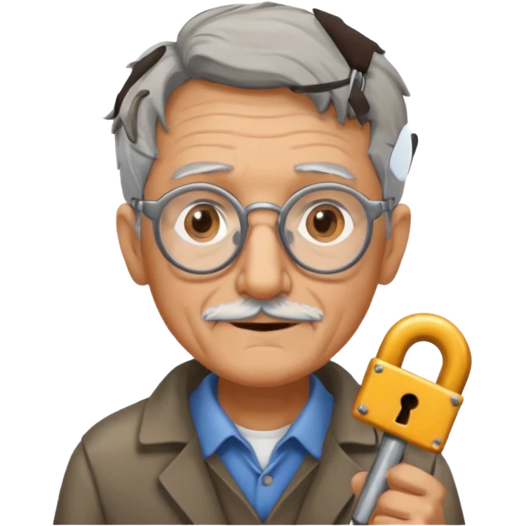 Old locksmith emoji