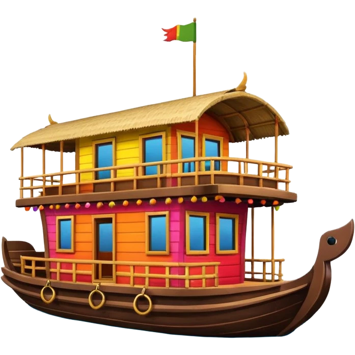 Kerala house boat emoji