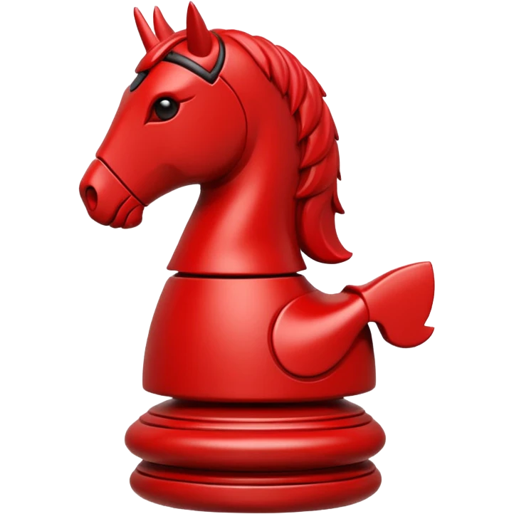 Xiangqi chess cirle piece, knight piece emoji