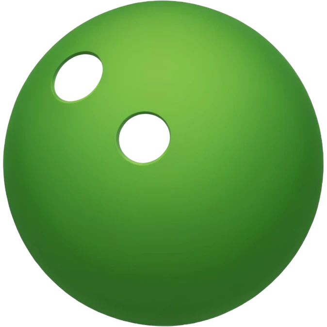Green color ball emoji