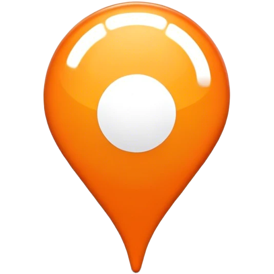 location pin orange emoji