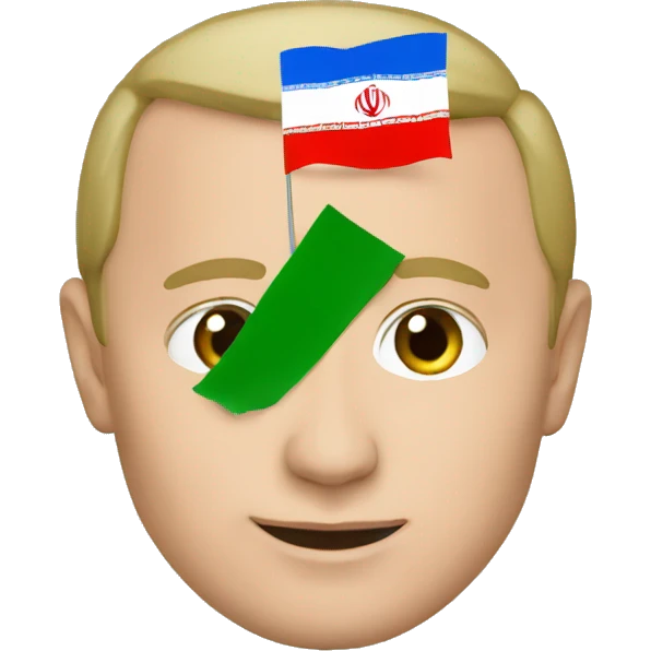 putin with iran flag emoji