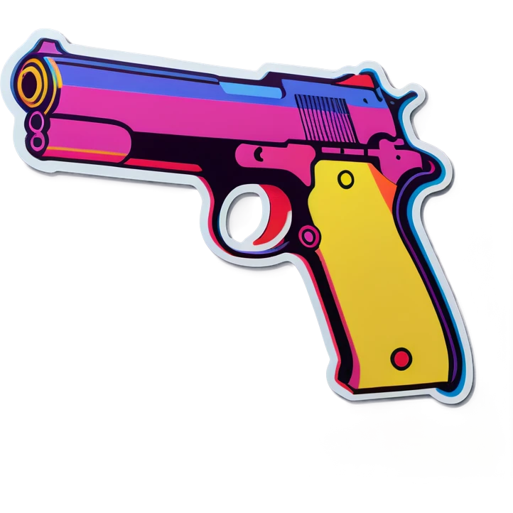 Pop art gun  emoji