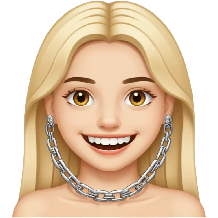 Cara sonriendo con braquets emoji