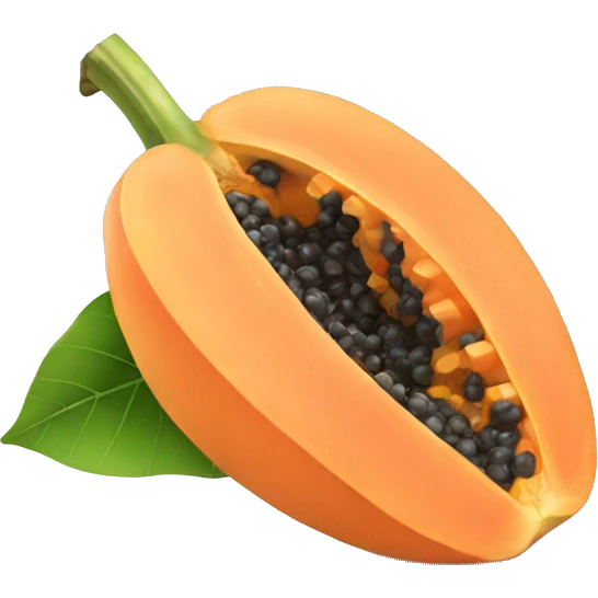 Papaya fruit emoji