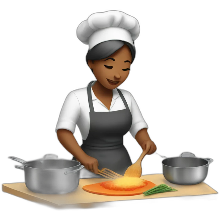 woman cooking emoji