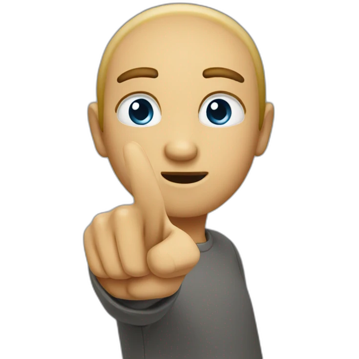 Pointing at you emoji