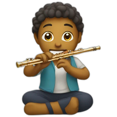 Lizoo playing a flute emoji