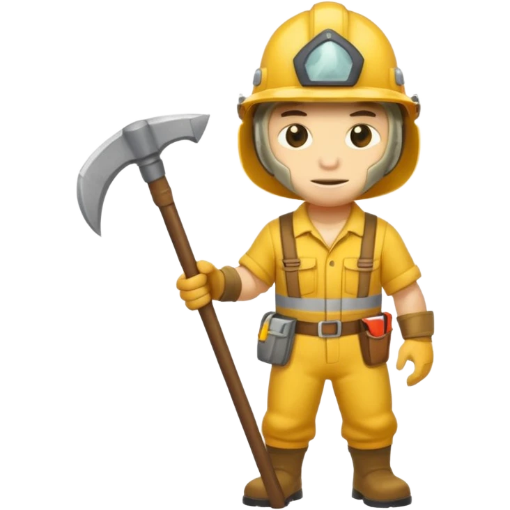 full body reptilian gold mining worker wearing a helmet emoji