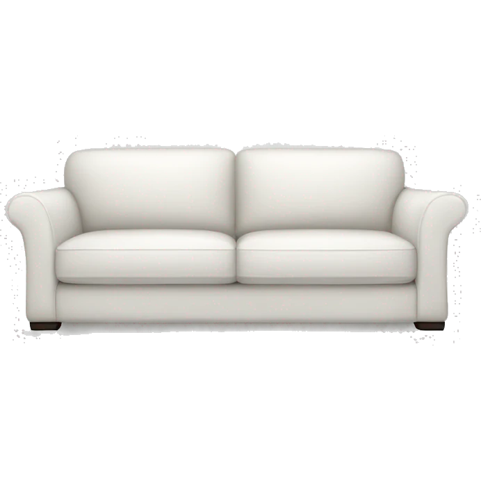 Realistic-white-modern-sofa emoji