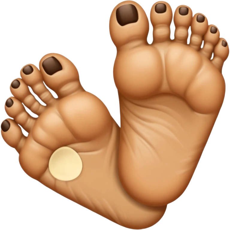 foot with suspicious face  emoji