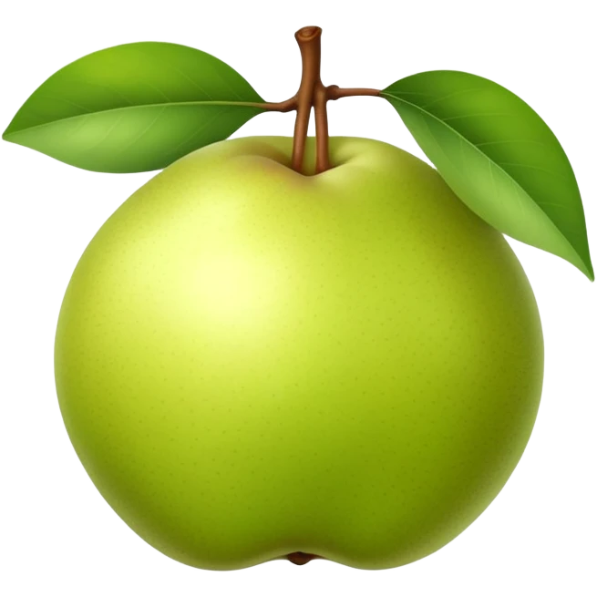 round asian pear emoji