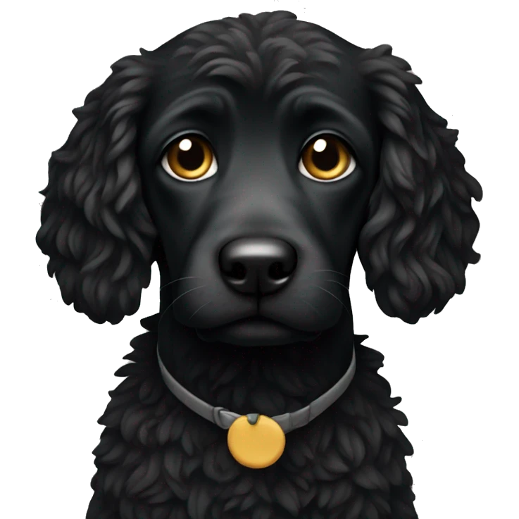 black doodle emoji