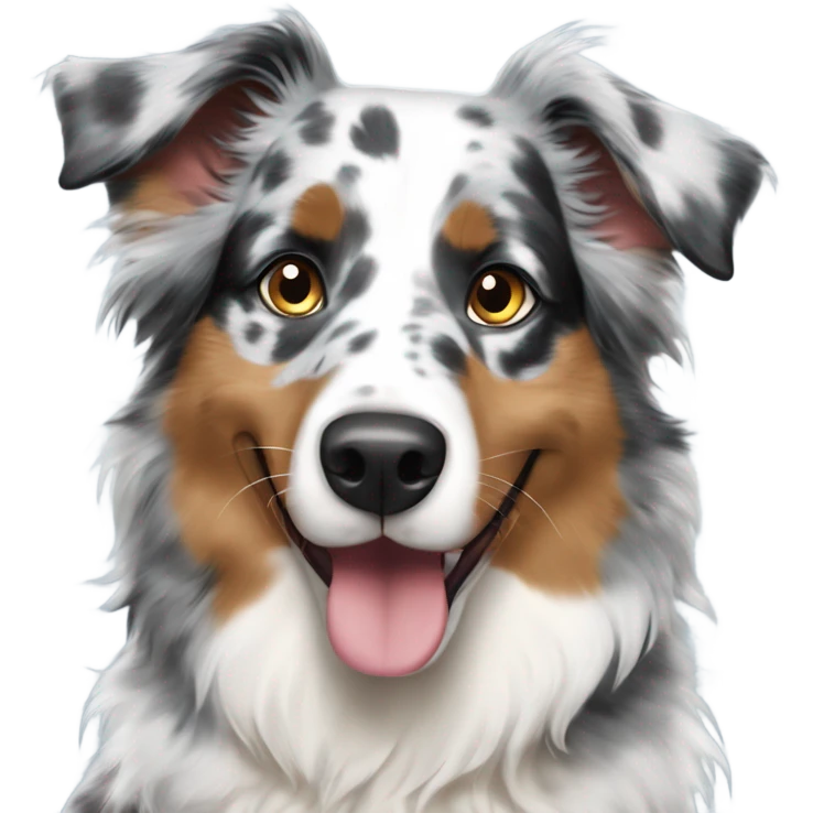 Blue Merle Australian shepherd  emoji