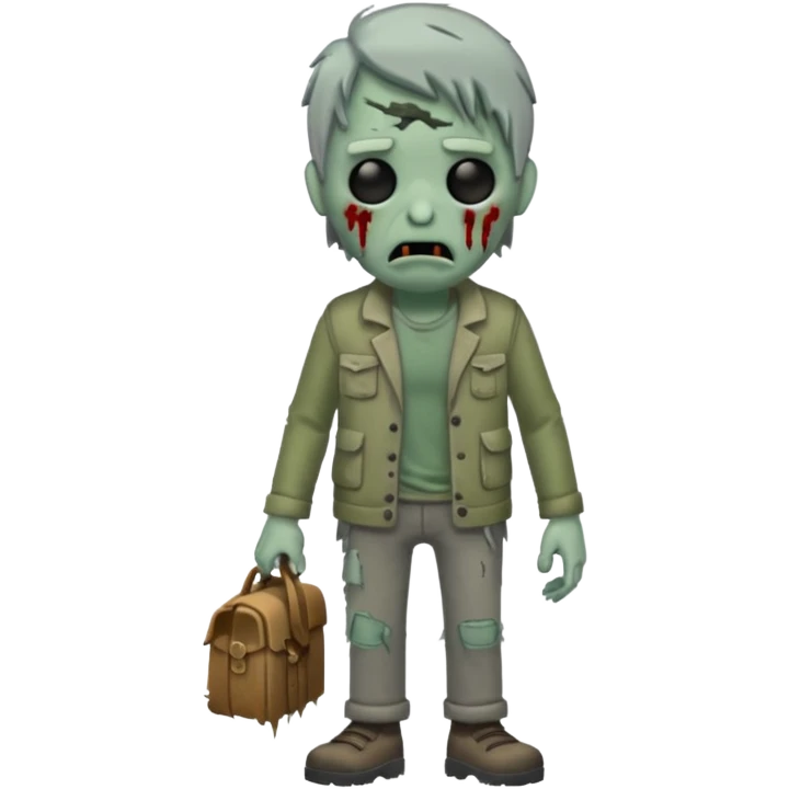 Walking zombie emoji  emoji
