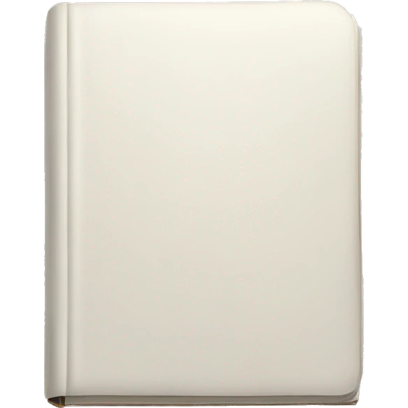 closed book, white cover emoji