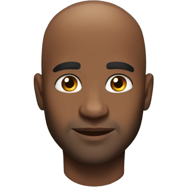 handsome shirtless bald black man gay emoji