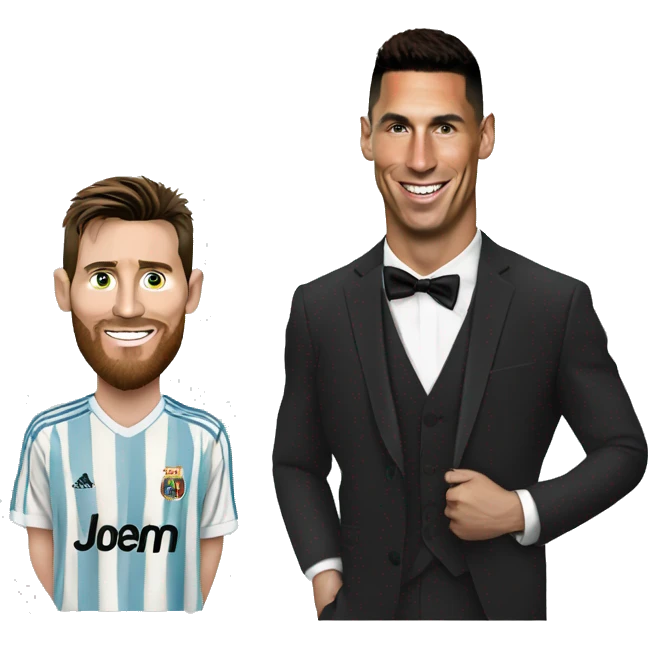 Ronaldo, Messi  emoji