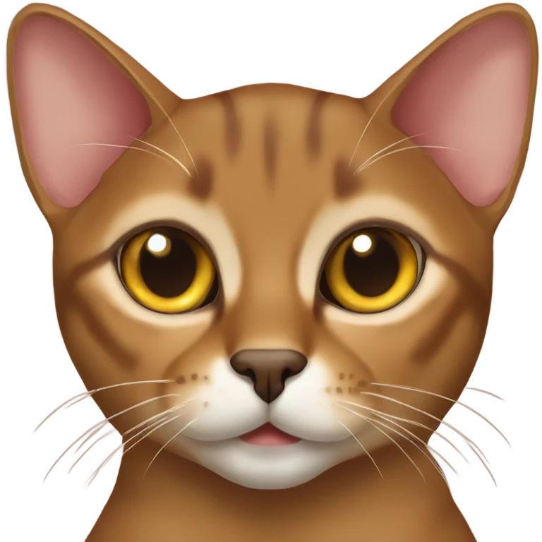 Abyssinian cat emoji